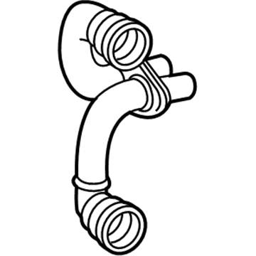 Mercedes-Benz GLS550 Coolant Reservoir Hose - 166-500-34-75