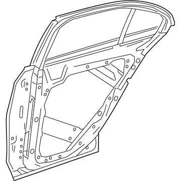 205-730-01-05-64 Mercedes-Benz Door Shell Illustration 1 of 1