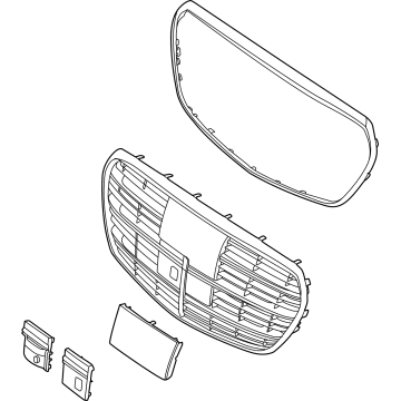 Mercedes-Benz Grille - 223-880-41-00-9040