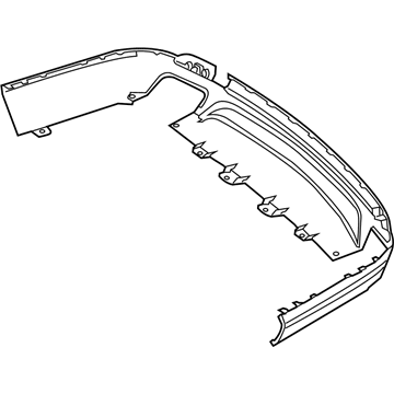 Mercedes-Benz GL450 Bumper Cover - 166-885-32-25
