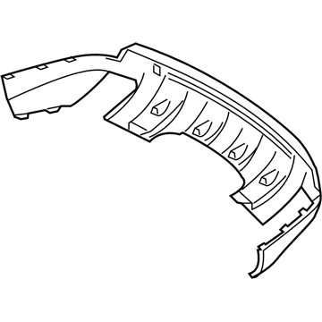 Mercedes-Benz GL450 Bumper Cover - 164-885-35-25