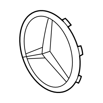 Mercedes-Benz E450 Emblem - 213-880-20-08