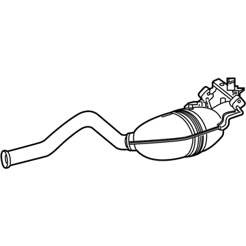 Mercedes-Benz E53 AMG Exhaust Pipe - 238-490-41-00