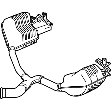 Mercedes-Benz E53 AMG Exhaust Pipe - 238-490-35-00