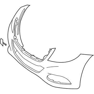 Mercedes-Benz S550e Bumper Cover - 222-880-02-47-9999