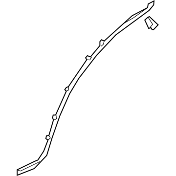 Mercedes-Benz AMG GT 63 S E Performance Weather Strip - 290-730-43-00