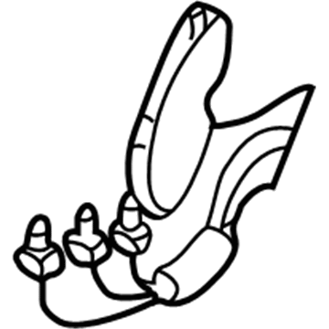 Mercedes-Benz 203-910-04-75 Lumbar Support Mercedes-Benz 203-910-04-75 Lumbar Support