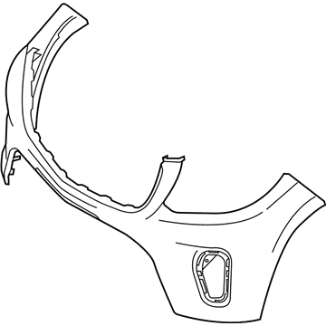 Mercedes-Benz GLS450 Bumper Cover - 166-885-18-38-64-9999