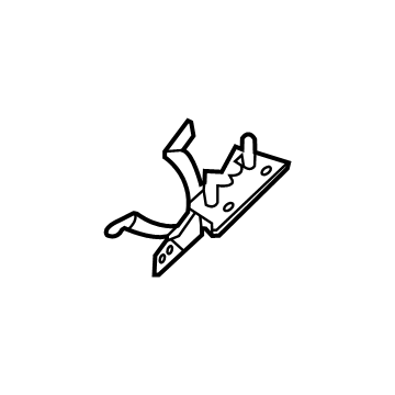 Mercedes-Benz 167-830-03-04 Auxiliary Pump Bracket 167-830-03-04 Mercedes-Benz Auxiliary Pump Bracket Illustration 1 of 1