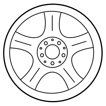 Mercedes-Benz 219-401-01-02-80 Wheel Mercedes-Benz 219-401-01-02-80 Wheel