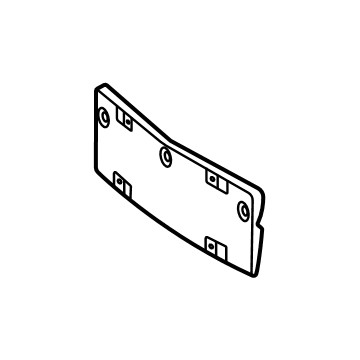 247-885-69-04 Mercedes-Benz License Bracket Illustration 1 of 1