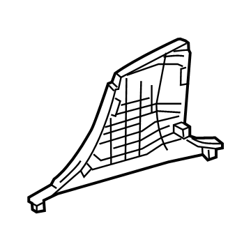Mercedes-Benz S63 AMG E Performance Pillar Panels - 223-690-40-06-7P82