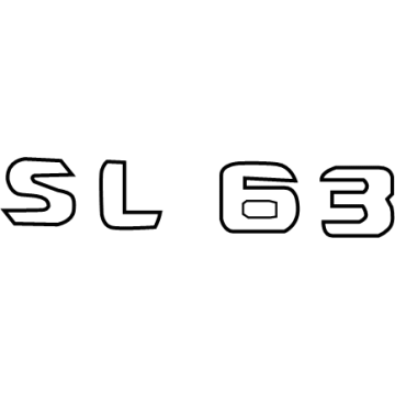 Mercedes-Benz SL63 AMG S E Performance Emblem - 232-817-04-00