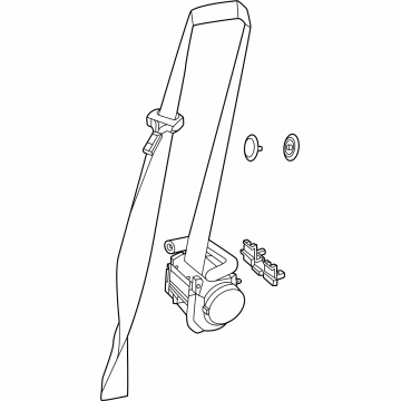 Mercedes-Benz CLE300 Seat Belt - 206-860-04-01-9C94