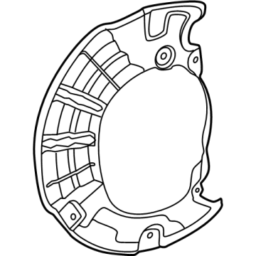 Mercedes-Benz AMG GT 55 Brake Dust Shields - 232-421-77-00
