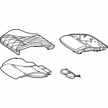Mercedes-Benz AMG GT 55 Seat Cushion - 232-910-68-01-7R56