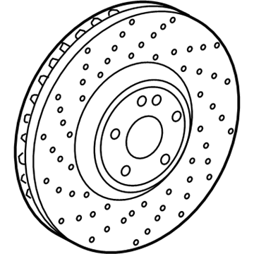 Mercedes-Benz G550 Brake Rotor - 463-421-00-00