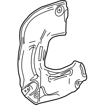 Mercedes-Benz S63 AMG Brake Dust Shields - 222-421-22-20