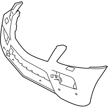 Mercedes-Benz GL450 Bumper Cover - 164-885-04-38-9999