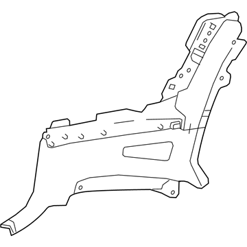 Mercedes-Benz 217-690-20-54-7P26 TRIM, REAR SIDE ELEMENT Mercedes-Benz 217-690-20-54-7P26 TRIM, REAR SIDE ELEMENT
