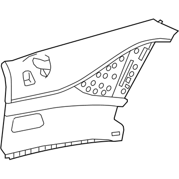 Mercedes-Benz 217-690-62-01-8T77 TRIM, REAR SIDE ELEMENT Mercedes-Benz 217-690-62-01-8T77 TRIM, REAR SIDE ELEMENT