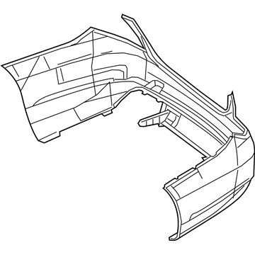 Mercedes-Benz S560 Bumper Cover - 222-885-01-02-9999