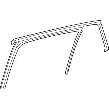 Mercedes-Benz EQS 450+ SUV Window Run - 296-735-05-00