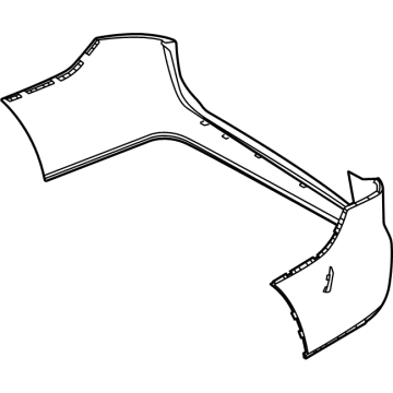 Mercedes-Benz GLS450 Bumper Cover - 167-880-19-01-9999