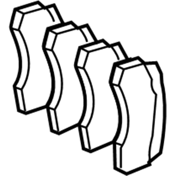 Mercedes-Benz E55 AMG Brake Pads - 003-420-71-20-41