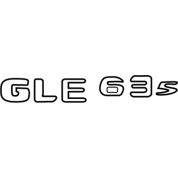 Mercedes-Benz GLE63 AMG S SUV Emblem - 167-817-65-00