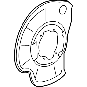 Mercedes-Benz S63 AMG Brake Dust Shields - 221-420-02-44
