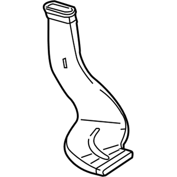Mercedes-Benz E400 Air Duct - 204-831-01-00