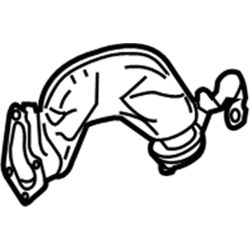Mercedes-Benz GLS63 AMG Exhaust Pipe - 278-140-06-08