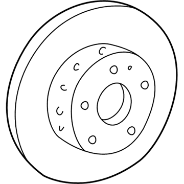 Mercedes-Benz C280 Brake Rotor - 202-421-09-12-64