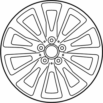 Mercedes-Benz 253-401-09-00-7X68 Wheel, Alloy 253-401-09-00-7X68 Mercedes-Benz Wheel, Alloy Illustration 1 of 1