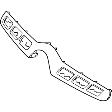 156-888-06-00-9040 Mercedes-Benz Upper Molding Illustration 1 of 1