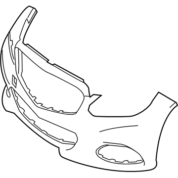 Mercedes-Benz E63 AMG S Bumper Cover - 212-885-29-38-9999