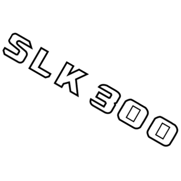 Mercedes-Benz SLK300 Emblem - 172-817-16-15