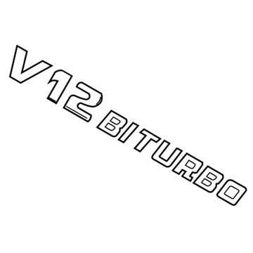 Mercedes-Benz S600 Emblem - 222-817-17-15