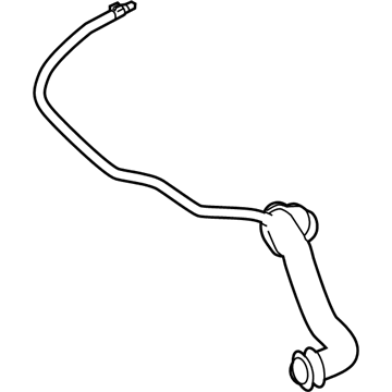 Mercedes-Benz C350 Coolant Reservoir Hose - 204-501-04-82
