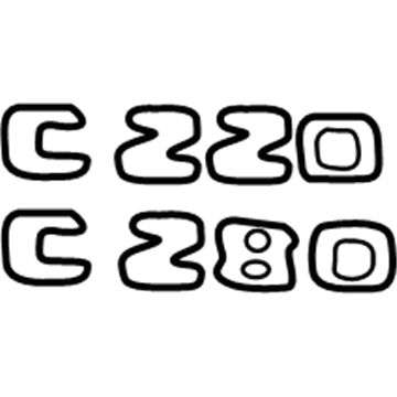 Mercedes-Benz CLK320 Emblem - 208-817-03-15