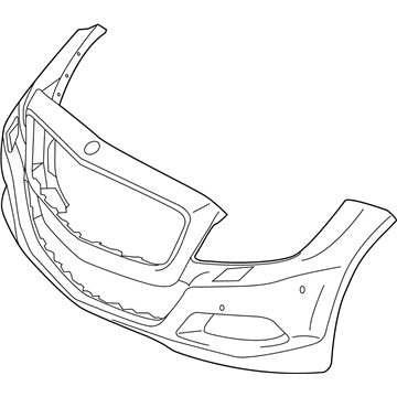 Mercedes-Benz CLS550 Bumper Cover - 218-885-07-25-9999