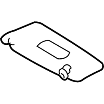 Mercedes-Benz E300 Sun Visor - 210-810-14-10-7D04