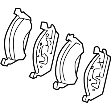 Mercedes-Benz ML500 Brake Pads - 163-420-10-20-41