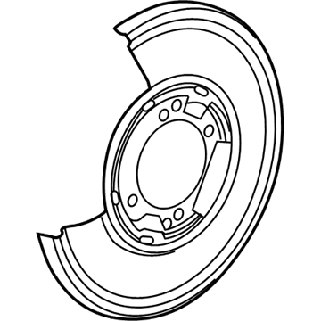 Mercedes-Benz Sprinter 3500XD Brake Dust Shields - 000-426-01-07
