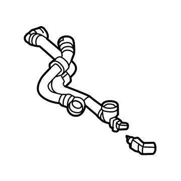 Mercedes-Benz EQE SUV AMG Coolant Reservoir Hose - 297-501-35-01