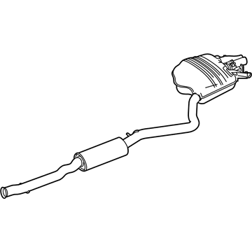 Mercedes-Benz S63 AMG Exhaust Pipe - 222-490-22-21