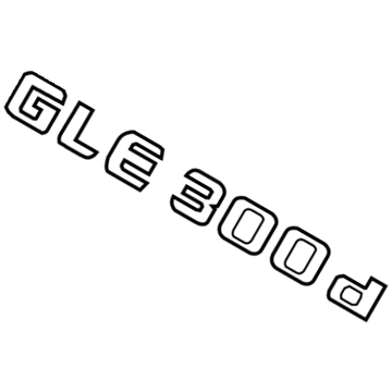 Mercedes-Benz GLE300d Emblem - 166-817-34-00