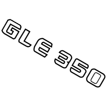 Mercedes-Benz GLE350 Emblem - 166-817-26-00