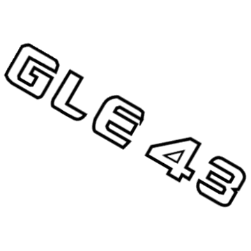 Mercedes-Benz GLE43 AMG Emblem - 166-817-64-00
